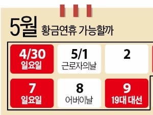 대선판 눈치보는 정부…5월 황금연휴 물건너가나