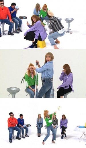 '주간아이돌' EXID, 때수건 댄스로 비글美 '발산'