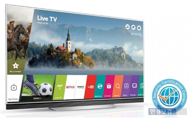 LG 웹OS 스마트 TV, 보안 기술력 인증