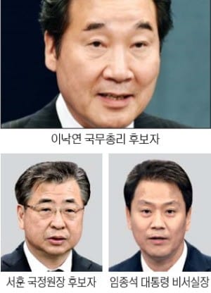 문재인 정부 첫 총리 이낙연…청와대 비서실장에 임종석