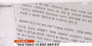 정윤회 문건 재조사나선 청와대 "폭로 당사자의 감옥행, 국민도 큰 의문"