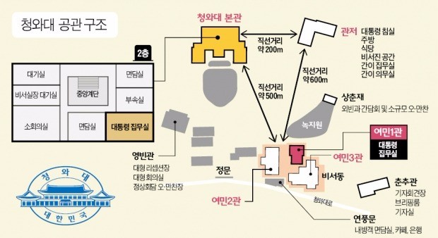 참모들과 함께…비서동으로 출근하는 문재인 대통령