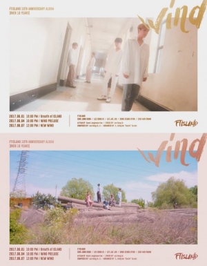 FT아일랜드, 10주년 타이틀곡 '윈드' 포스터 공개