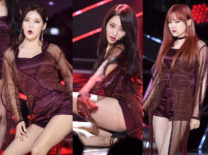 '섹시 끝판왕' 나인뮤지스, 무대 위 유혹이 너무해