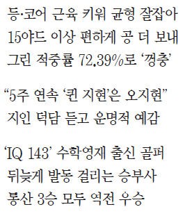 오지현 "똑바로 더 나간 드라이버 샷 '일등공신'…수학 문제 풀 듯 샷 성공확률 계산해요"