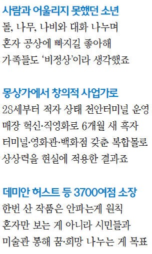 [人사이드 人터뷰]  김창일 아라리오 회장 "난, 미술에 빠진 몽상가…작품수집·사업·작가로 아트처럼 살죠"