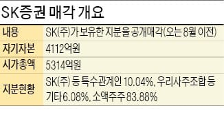 SK(주), SK증권 공개 매각한다