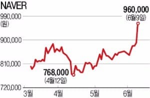 네이버 사상최고가…시총 30조 돌파