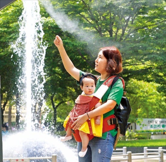 대구 쿨링포그로 폭염 이겨요