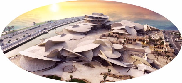 [첨단 공법 주도하는 현대건설] 현대건설이 짓고 있는 카타르 국립박물관 원형패널 316개…사막의 '모래장미' 닮았네