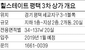 [분양 현장 포커스] 힐스테이트 평택 3차, 2800여 가구 배후수요 둔 단지 내 상가