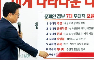 정우택 "문재인 정부, 좌파 포퓰리즘으로 가고있다"