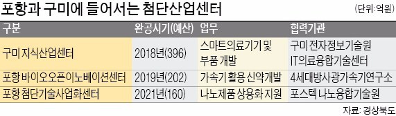 '제조업 중심지' 포항·구미, 첨단소재·의료기기 도시로 변신