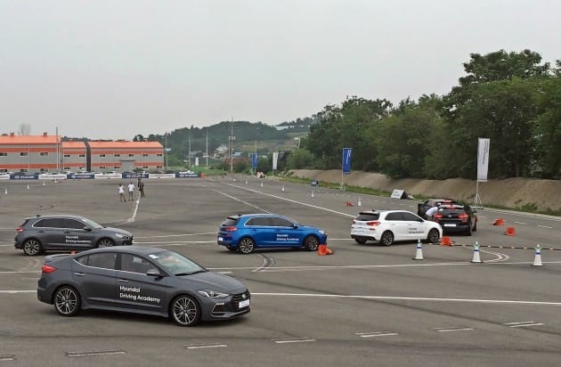 현대자동차가 지난 1일 개최한 ‘드라이빙 아카데미’펀 앤 세이프티 행사 / 사진=박상재 기자