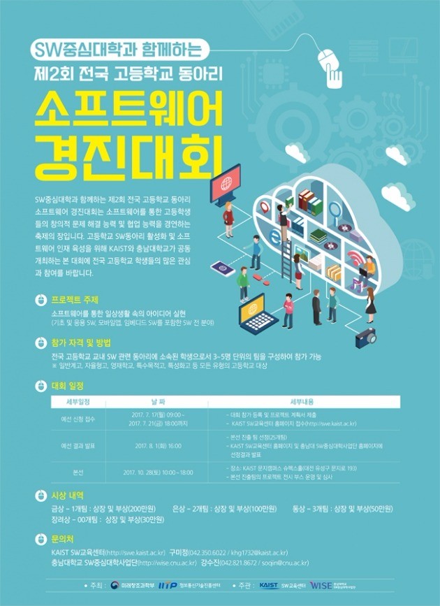 KAIST·충남대, ‘제 2회 전국 고등학교 동아리 SW 경진대회’ 개최