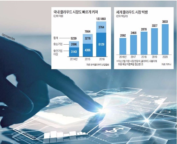 외국계 '클라우드 전쟁터' 된 한국 시장…국내업체 생존 비법은