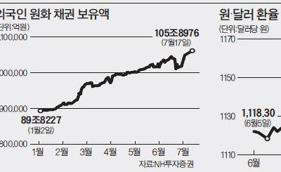 원화 강세에 베팅…환차익 노린 투자 수요 몰렸다