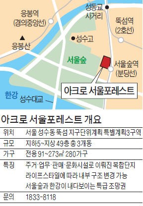 [시선집중! 이 아파트] 아크로 서울포레스트, 서울숲·한강 한눈에…강진 끄떡없는 '100년 주택'