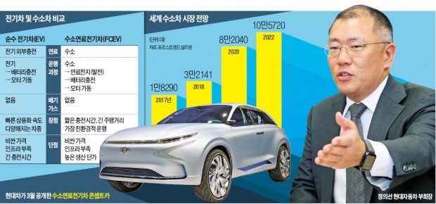 현대차 "수소차 주도권 잡자"…차세대 모델 6개월 앞당겨 '출격'