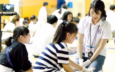 초등학생에 심폐소생술 교육…한국다이이찌산쿄의 '진심캠페인'