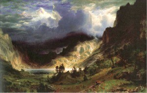 [그림이 있는 아침] 앨버트 비어슈타트 '로키산의 폭풍'