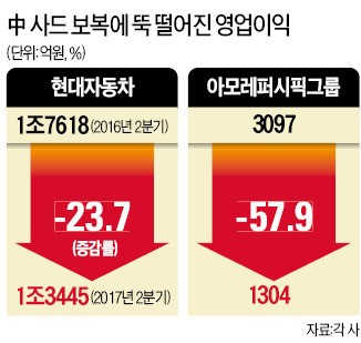 중국 사드 보복 자동차·화장품 실적 덮쳤다 | 한경닷컴