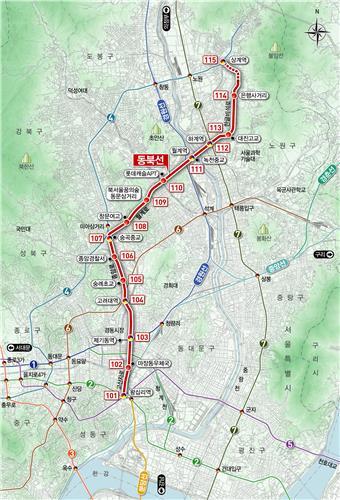 왕십리∼상계 잇는 동북선 경전철 본궤도에…2024년 완공