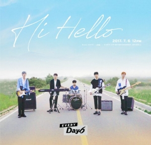 DAY6, 7월 신곡 'Hi Hello'… 오늘(6일) 정오 발표