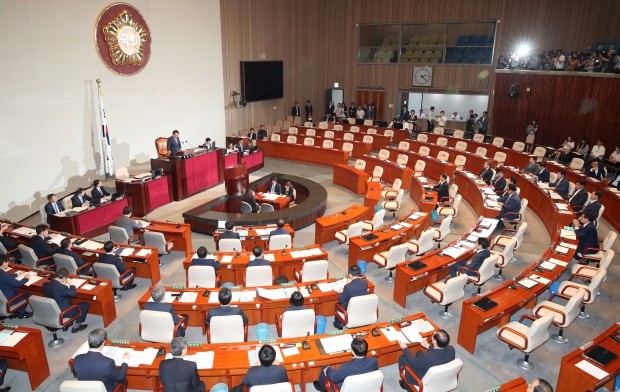 與, 추경안 예결위 단독상정…野3당 불참에 심사불발