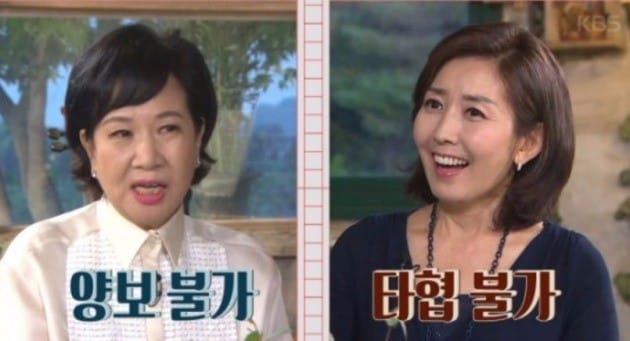 손혜원, 나경원 의원 / KBS2 '냄비받침' 방송화면 