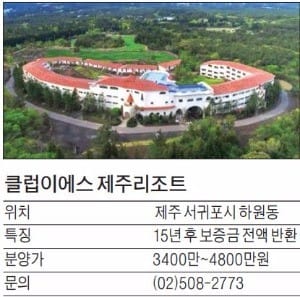 [유망 분양현장] 제주 회원권으로 제천·통영 별장도 이용