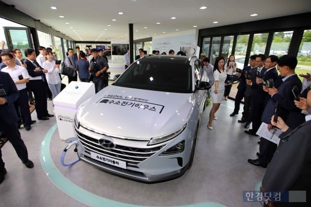 현대자동차는 지난 17일 서울 여의도 한강공원에 '수소전기하우스'를 오픈하고 차세대 수소전기차를 공개했다. (사진=현대차)