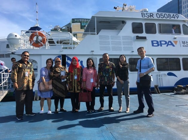 인도네시아 수리바야시 공무원, 부산항 배우기 위해 방문