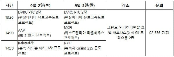 미국 투자이민 리저널 센터 특별 초청 세미나