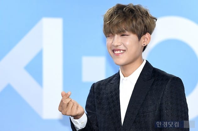 [포토] 워너원 박우진, '누나들 마음에 윙크 저격~'