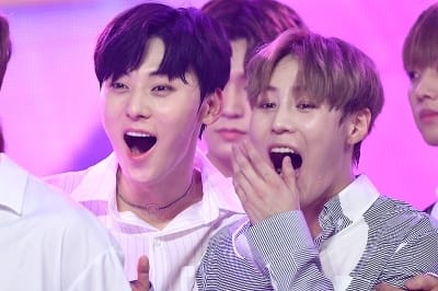  워너원 황민현-하성운, '기쁨을 감출 수 없어~'