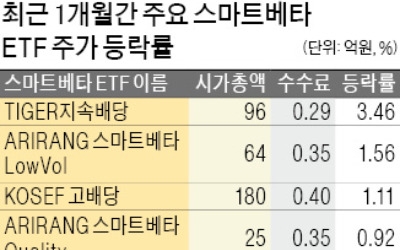 스마트베타 ETF, 조정장서 '웃음'