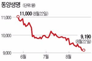 동양생명, 최대 실적에도 '최저가' 찍은 까닭