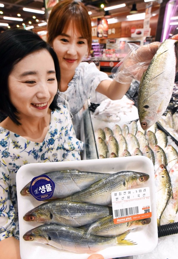 홈플러스, 손질 부담 줄인 '칼집 전어' 선보여