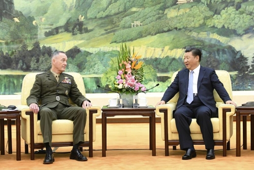 시진핑, 미군 합참의장에 "북중접경 방문, 미중 군사관계 진전"