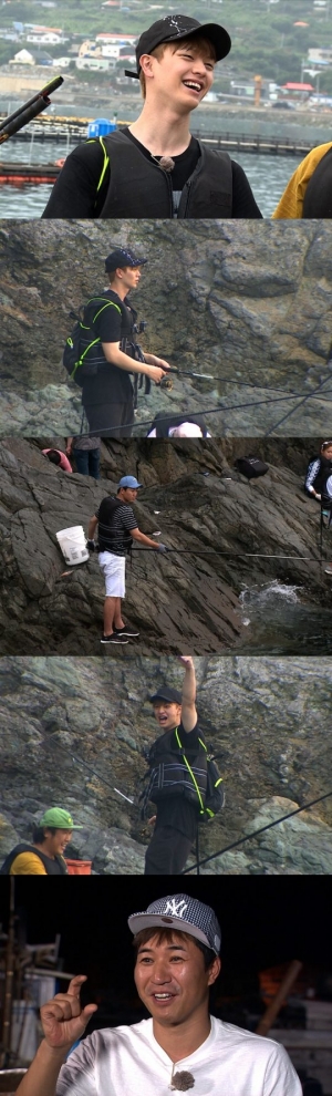 '뱃고동' 육성재 VS 김종민, 자존심 건 '낚시 대결'