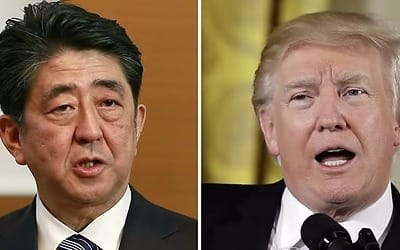 일본 언론 "日정부, 트럼프 9월 방일 추진… 아베와 북한문제 논의"
