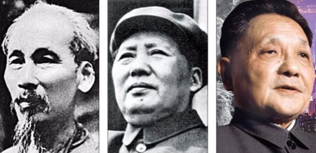 (좌) 호찌민 (중) 마오쩌둥 (우) 덩샤오핑