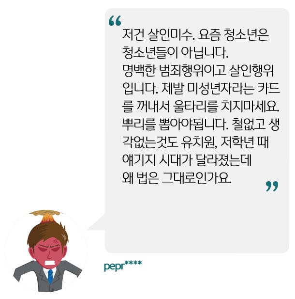 [네티즌 말말말] 부산 여중생 폭행 사건에 '청소년 범죄 처벌 강화하라'