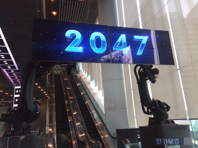 티움 미래관은 2047년 미래도시 '하이렌드'를 가상 체험할 수 있도록 꾸며졌다. 