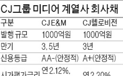 자금조달 속도내는 CJ그룹 계열사들