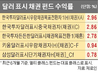 미국 금리인상 지연에 '달러 표시 채권펀드' 뜬다