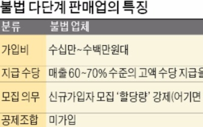  신입 가입비로 투자자 배당 주고, 판매 할당량 강제…탈퇴도 쉽지않아