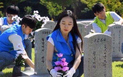 농협중앙회, 대학생 홍보대사와 현충원 헌화