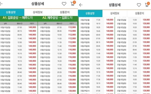 "명절 항공권은 부르는 게 값?… 정상요금의 1.5배 판매"